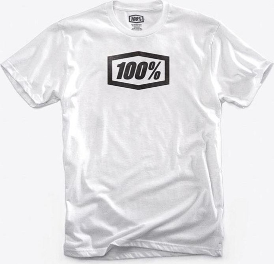 Изображение 100% T-shirt 100% ESSENTIAL krótki rękaw White roz. M (NEW)