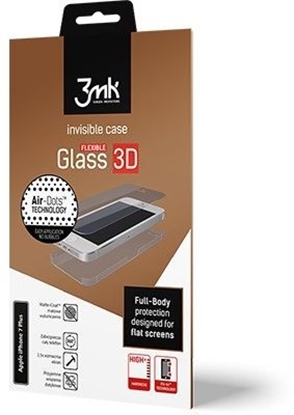 Picture of 3MK FlexibleGlass 3D iPhone 8 Plus szkło hybrydowe + folia na tył (3M000235)