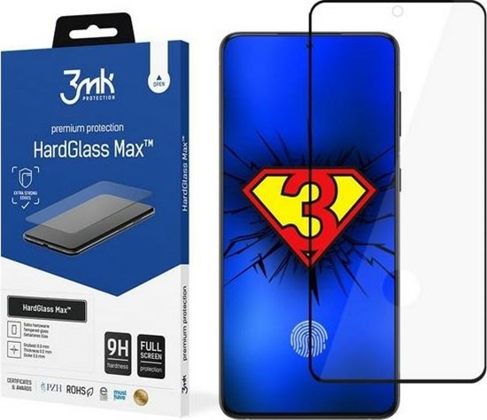 Изображение 3MK Szkło HardGlass Max FP do Galaxy S21 Ultra