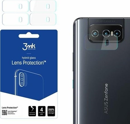 Attēls no 3MK Szkło hybrydowe na obiektyw aparatu 3MK Lens Protection Asus Zenfone 8 Flip 5G [4 PACK]