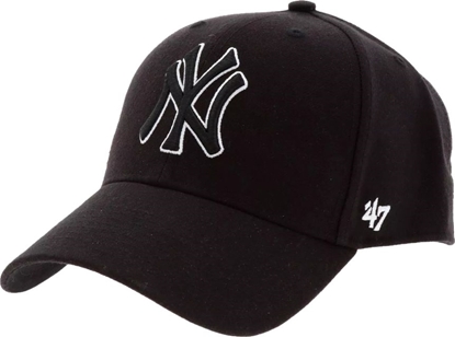 Picture of 47 Brand 47 Brand New York Yankees MVP Cap B-MVPSP17WBP-BKC czarne One size