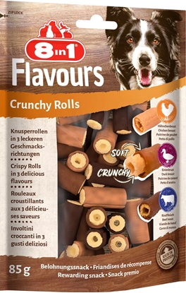 Attēls no 8in1 Przysmak FLAVOURS Crunchy Rolls 85g