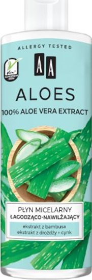Изображение AA Aloes 100% Płyn micelarny łagodząco-nawilżający 400ml