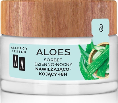 Изображение AA Aloes 100% Sorbet dzienno-nocny nawilżająco kojący 48H 50ml