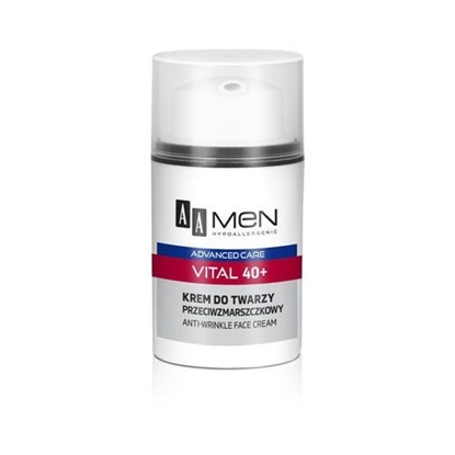 Изображение AA Men Advanced Care Krem do twarzy Vital 40+ przeciwzmarszczkowy 50ml - 055261