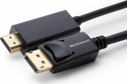 Attēls no Kabel MicroConnect DisplayPort - HDMI 10m czarny (MC-DP-HDMI-1000)