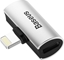 Attēls no Adapter USB Baseus L46 Lightning - Lightning x2 Srebrny  (BRA008294)