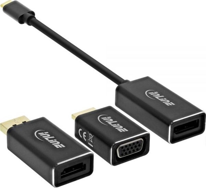 Attēls no Adapter USB InLine USB-C - DisplayPort Czarny  (64109B)