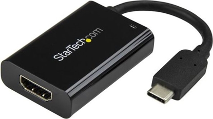Attēls no Adapter AV StarTech CDP2HDUCP USB-C - HDMI + USB-C Czarny  (CDP2HDUCP)