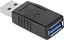 Picture of Adapter USB USB - USB Czarny  (LEC-ZLA0866)