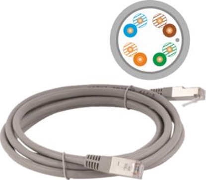 Attēls no Alantec Patch-cord F/UTP kat.5e PVC 7.0m szary