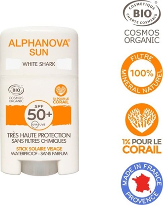 Picture of ALPHANOVA SUN Alphanova Sun, Krem z filtrem w sztyfcie, SPF50+, White Shark, 12 g