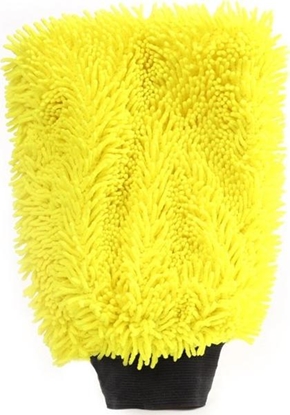 Attēls no AMiO Rękawica do mycia samochodu z mikrofibry 23x17cm 71g (żółta)