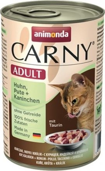 Изображение Animonda Carny Karma Adult Kurczak + Indyk + Królik puszka 400g