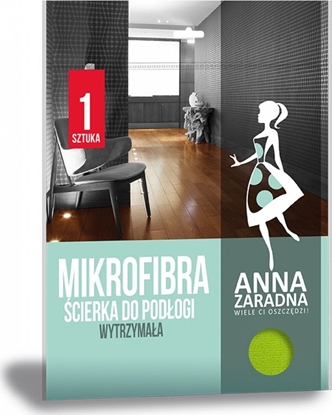 Picture of Anna Zaradna Mikrofibra ściereczka do podłogi ANNA ZARADNA, 1 szt., zielony