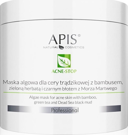 Picture of APIS APIS_Acne-Stop Algae Mask maska algowa dla cery trądzikowej z bambusem i zieloną herbatą 200g