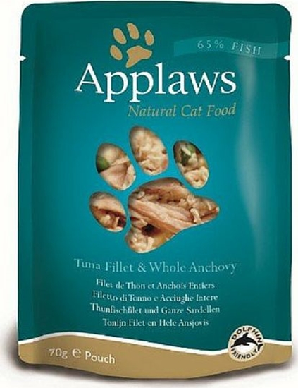 Picture of Applaws APPLAWS KOT sasz.70g TUŃCZYK ANCHOIS WODOROSTY /12