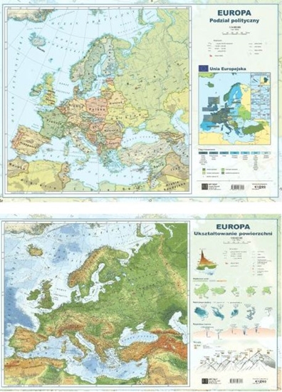 Изображение ART MAP Podkładka na biurko. Mapa Europy