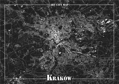 Изображение Art-Map Plakat dekoracyjny - Kraków