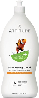 Изображение Attitude Attitude, Płyn do mycia naczyń, Skórka Cytrynowa (Citrus Zest), 700 ml