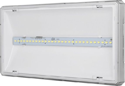 Attēls no AWEX Oprawa awaryjna EXIT L IP65 ECO LED 3W 340lm 1h jednozadaniowa biała ETL/3W/ESE/PT/WH - ETL/3W/ESE/PT/WH