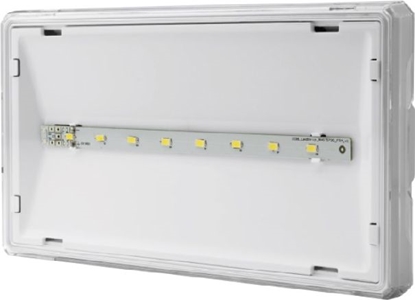 Attēls no AWEX Oprawa awaryjna EXIT S IP65 ECO LED AT 3W 310lm 1h jednozadaniowa biała ETS/3W/ESE/AT/WH