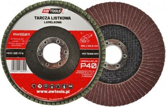 Picture of AWTools ściernica listkowa 125mm P100 (AW56014)