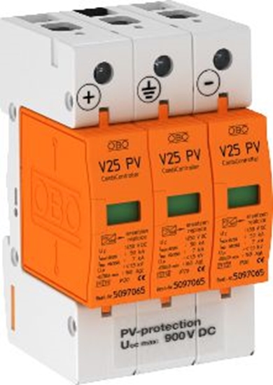 Изображение Bettermann Ogranicznik przepięć fotowoltaniczny 3P 7kA V25-B+C 3-PH900 (5097447)