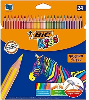 Изображение Bic Kredki Eco Evolution Stripes 18+6 kolorów (950525)