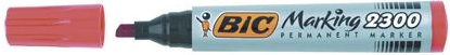 Изображение Bic marker permanent 2300 końcówka ścięta czerwony