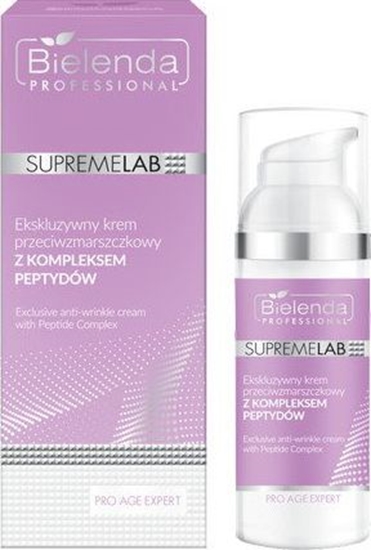 Изображение Bielenda SupremeLab Pro Age Expert ekskluzywny krem przeciwzmarszczkowy z kompleksem peptydów 50ml