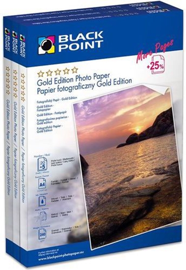 Изображение Black Point Papier fotograficzny do drukarki A6 (PFA6G230A)