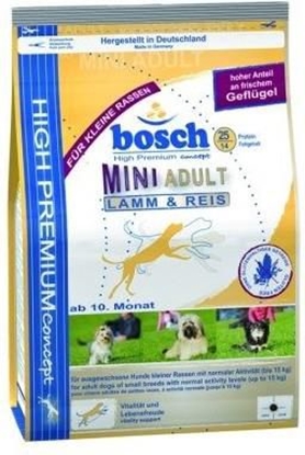 Attēls no Bosch Tiernahrung Adult Mini Jagnięcina & Ryż - 3 kg