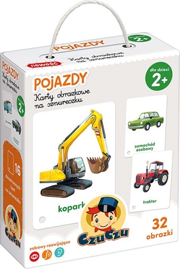 Изображение Bright Junior Media CzuCzu Karty Obrazkowe Na Sznurku Pojazdy