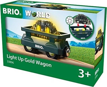 Attēls no Brio BRIO gold wagon with light - 33896