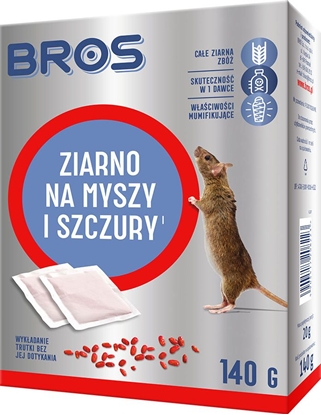 Attēls no Bros Preparat na myszy i szczury Ziarno 140g