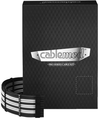 Attēls no CableMod Zestaw kabli, Czarno-biały (CM-PCSI-FKIT-NKKW-R)