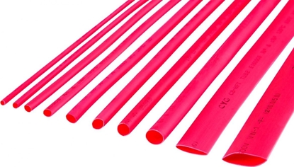 Изображение Cabletech Rurka termokurczliwa 10mm x 1m czerwona (LEC-NAR0261.1)