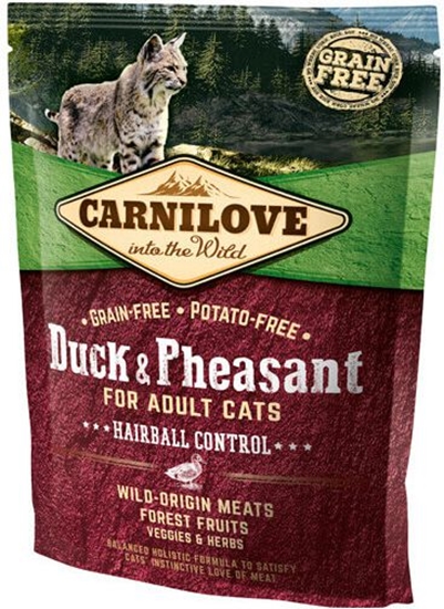 Изображение Carnilove 400g KOT HAIRBALL DUCK PHEASAN