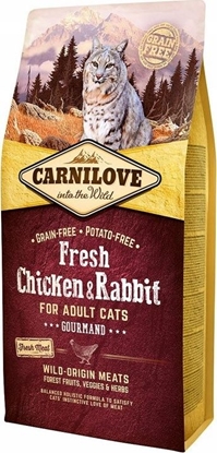 Attēls no Carnilove Carnilove Cat Fresh Chicken & Rabbit Gourmand - kurczak i królik 2kg