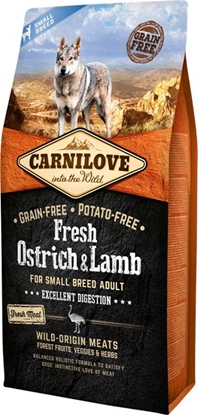 Picture of Carnilove Dog Fresh Ostrich & Lamb Adult Small - struś i jagnięcina 6kg