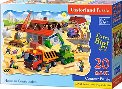 Attēls no Castorland Puzzle House in Construction 20 maxi elementów