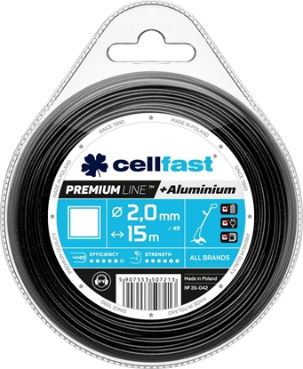 Picture of Cellfast żyłka tnąca premium 2,0mm/15m kwadrat (35-042)