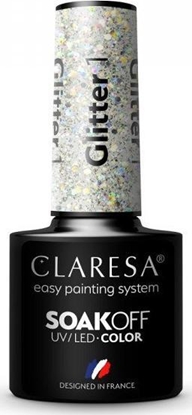 Attēls no Claresa Soak Off UV/LED Glitter lakier hybrydowy 1 5g