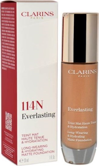 Picture of Clarins CLARINS EVERLASTING FOUNDATION 114N CAPPUCCINO 30ML