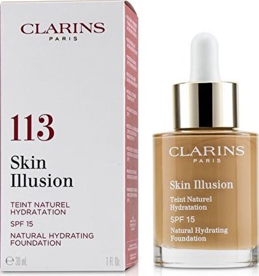 Picture of Clarins Skin Illusion Natural Hydrating Foundation Spf 15 113 Chestnut 30ml