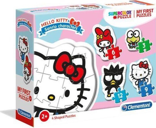 Изображение Clementoni Moje Pierwsze Puzzle 3-6-9-12 Hello Kitty (20818)