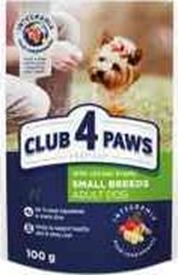 Изображение Club 4 Paws CLUB4Ł PIES 100g SASZ. EX KURCZAK W GALARECIE