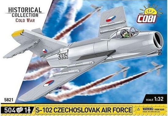 Изображение Cobi COBI 5821 Historical Collection Cold War Zimna Wojna Samolot myśliwski S-102 Czechoslovak Air Force 504 klocki