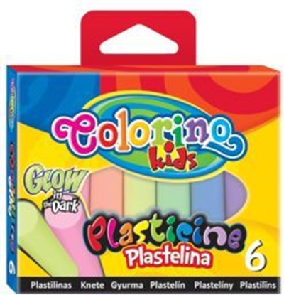 Изображение Colorino Plastelina świecąca w nocy 6 kolorów